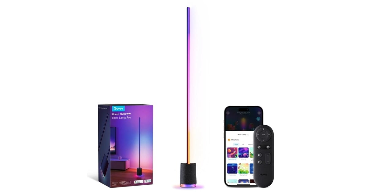 GoveeFloor Lamp Pro  (Zwart, 2,4GHz wifi, Bluetooth)