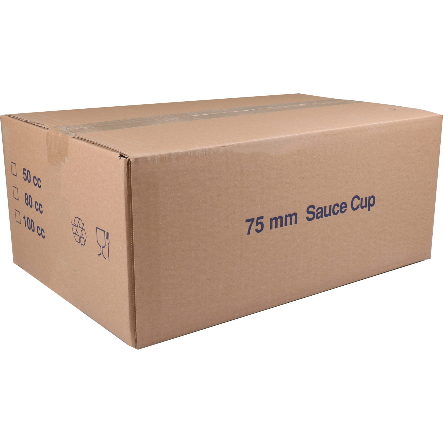 Cup, gerecycled PET, 80ml, Ø 75mm, zwart