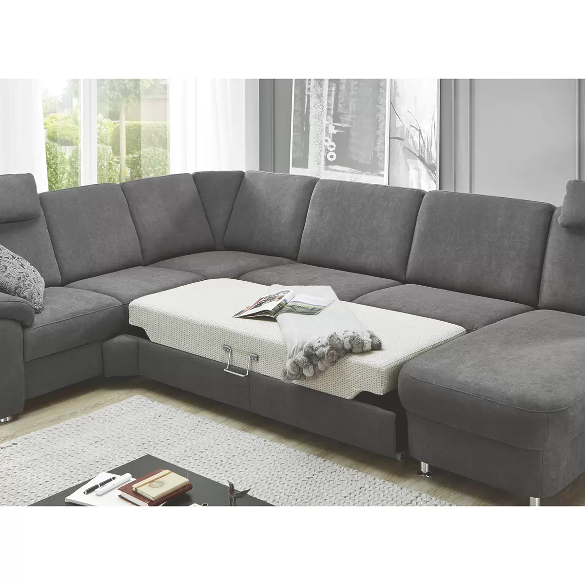 Wohnlandschaft Thor S Grau
