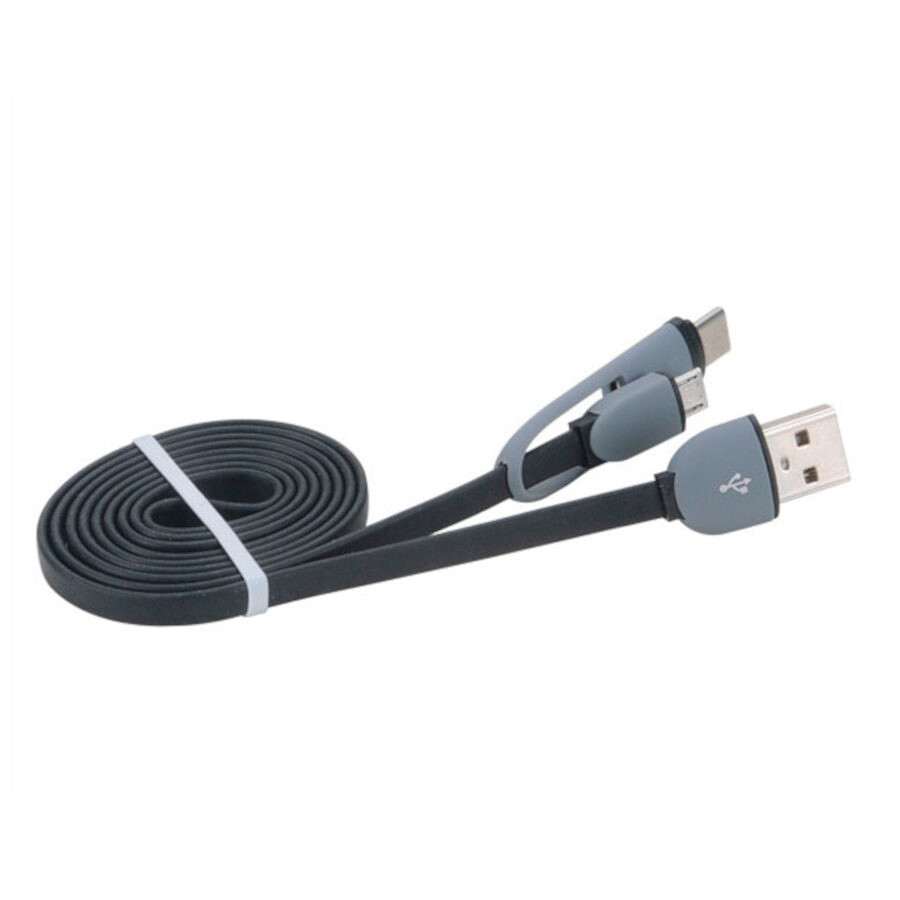 Akasa Câble 2-en-1 USB Type-C et Micro USB B vers USB 2.0 Type-A