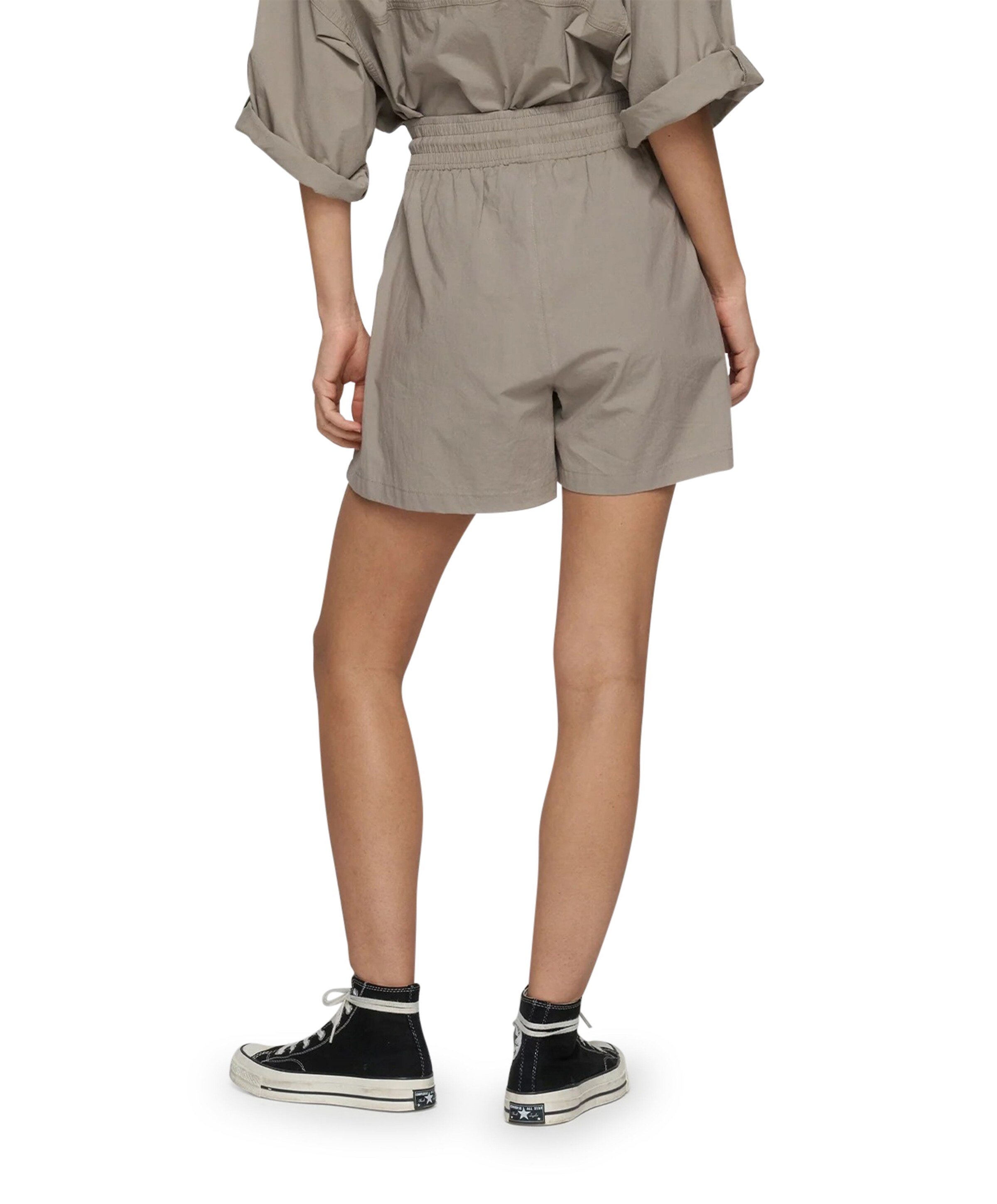 10 Days crinkle utility dames korte broek grijs