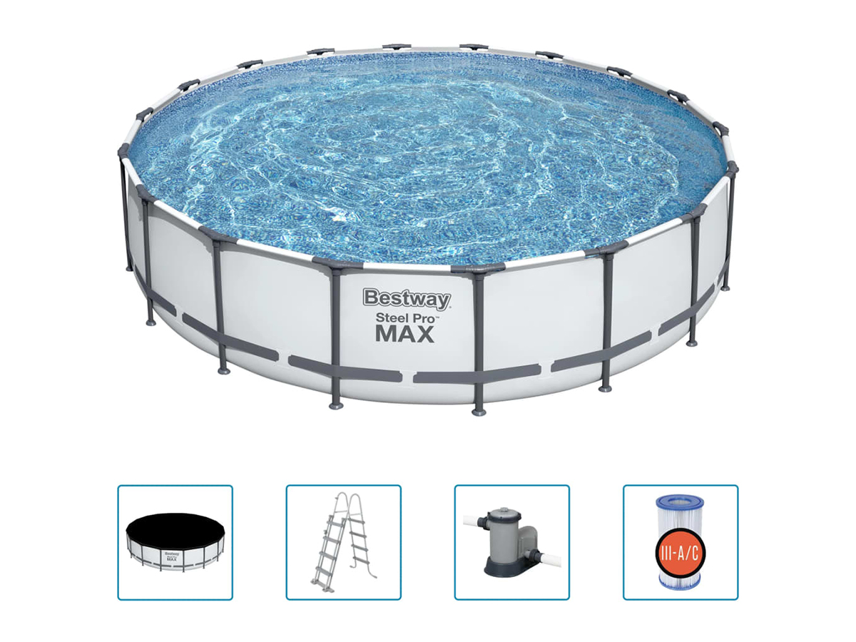 Bestway Steel Pro Max Ø549 x 122 zwembad met filterpomp