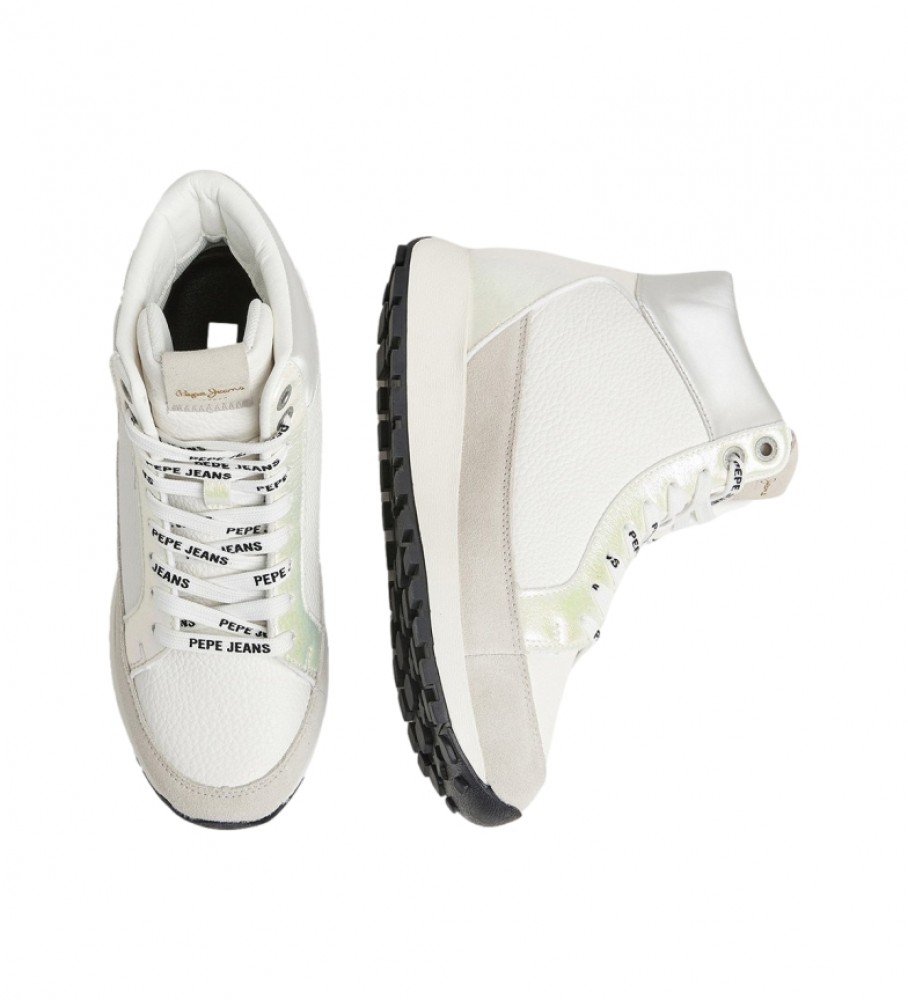 Tênis Pepe Jeans Dean Moll de couro branco