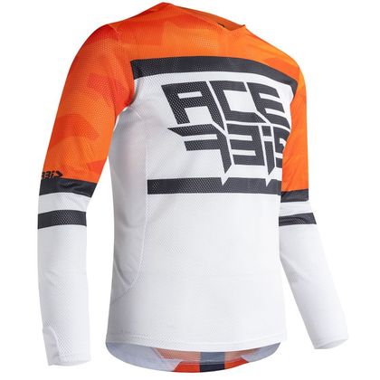Maillot cross Acerbis VENTED HELIOS ORANGE WHITE 2021 - Orange / Blanc