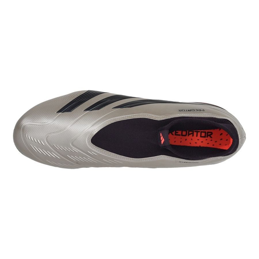 adidas Predator League Laceless FG Vivid Horizon - Argenté/Aurora Black/Turbo