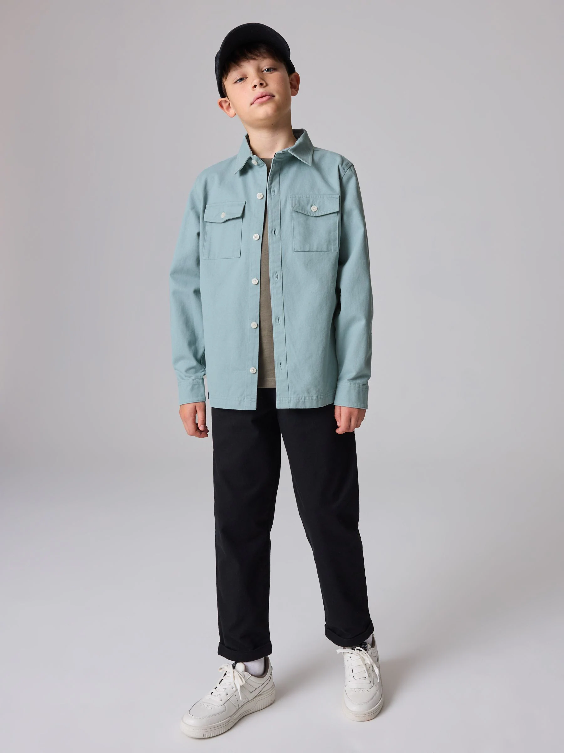 smALLSAINTS Spotter Shacket and T-Shirt Boys Set