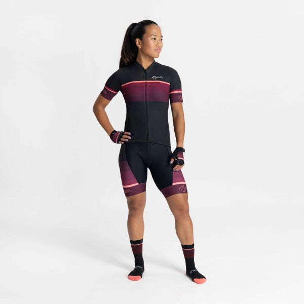 Rogelli Impress II SS Lady Cykeltrøje, Burgundy