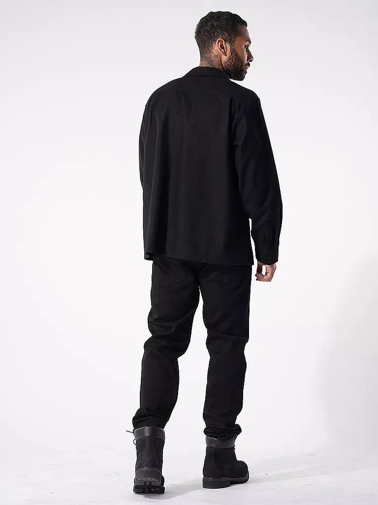 NUDIE JEANS Hemd VINCENT schwarz
