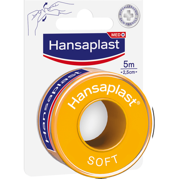 Hansaplast Hechtpleister Soft 5m x 2,5cm