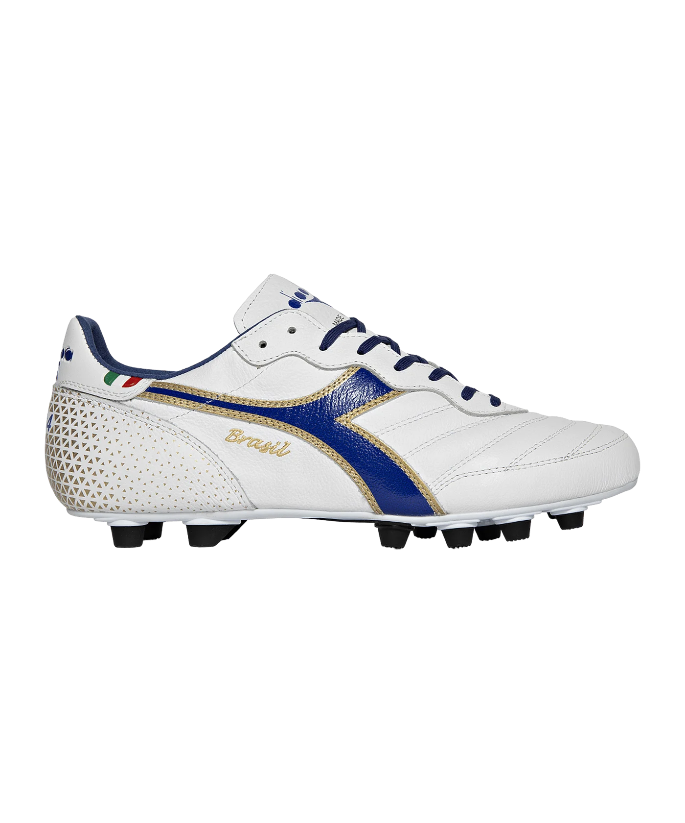 Diadora Brasil Made in Italy OG FG Weiss Blau Gold FD0953