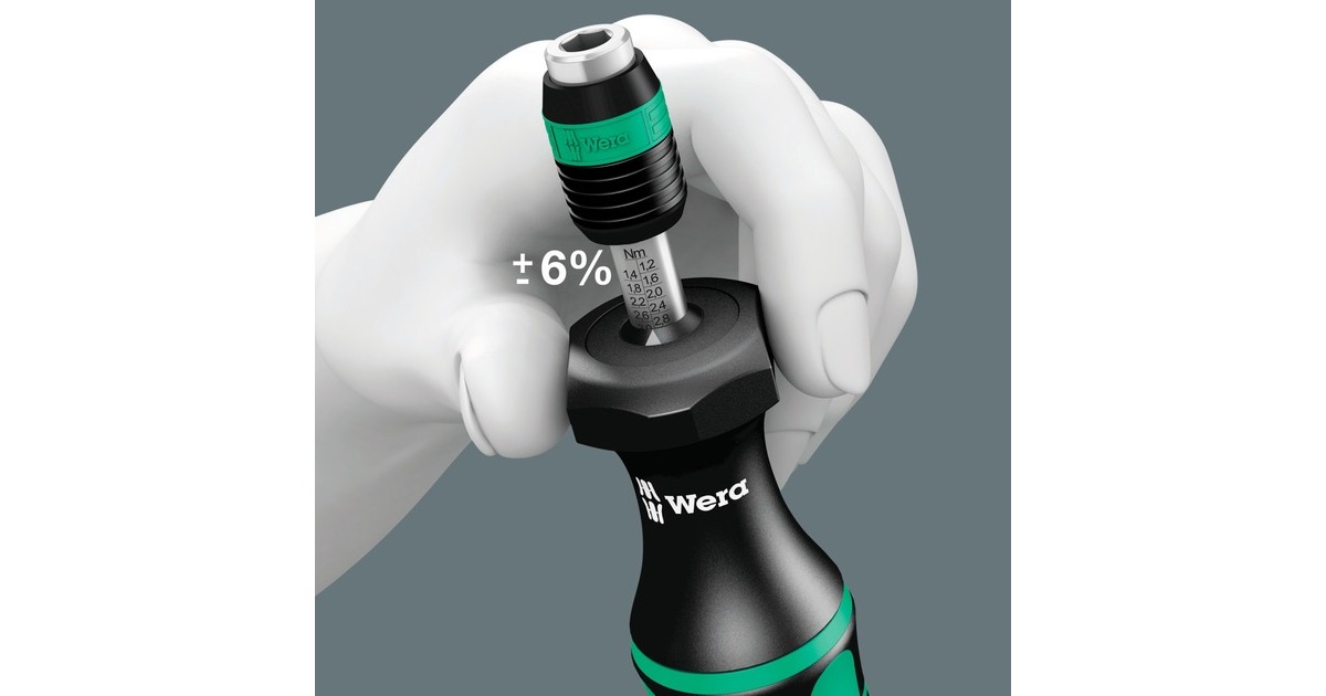 Wera7440/41 Kraftform momentschroevendraaier-set 0,3-3,0 Nm  (Zwart/groen, 26‑delig)