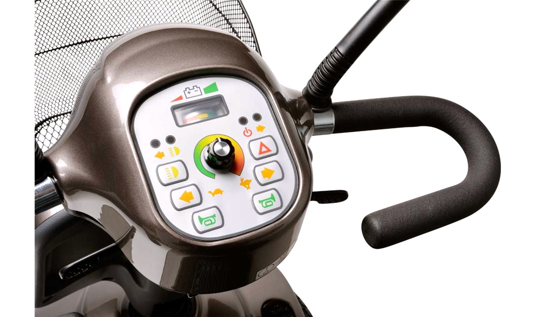 El-scooter PF2K 550W 36AH 4 hjul Mokka