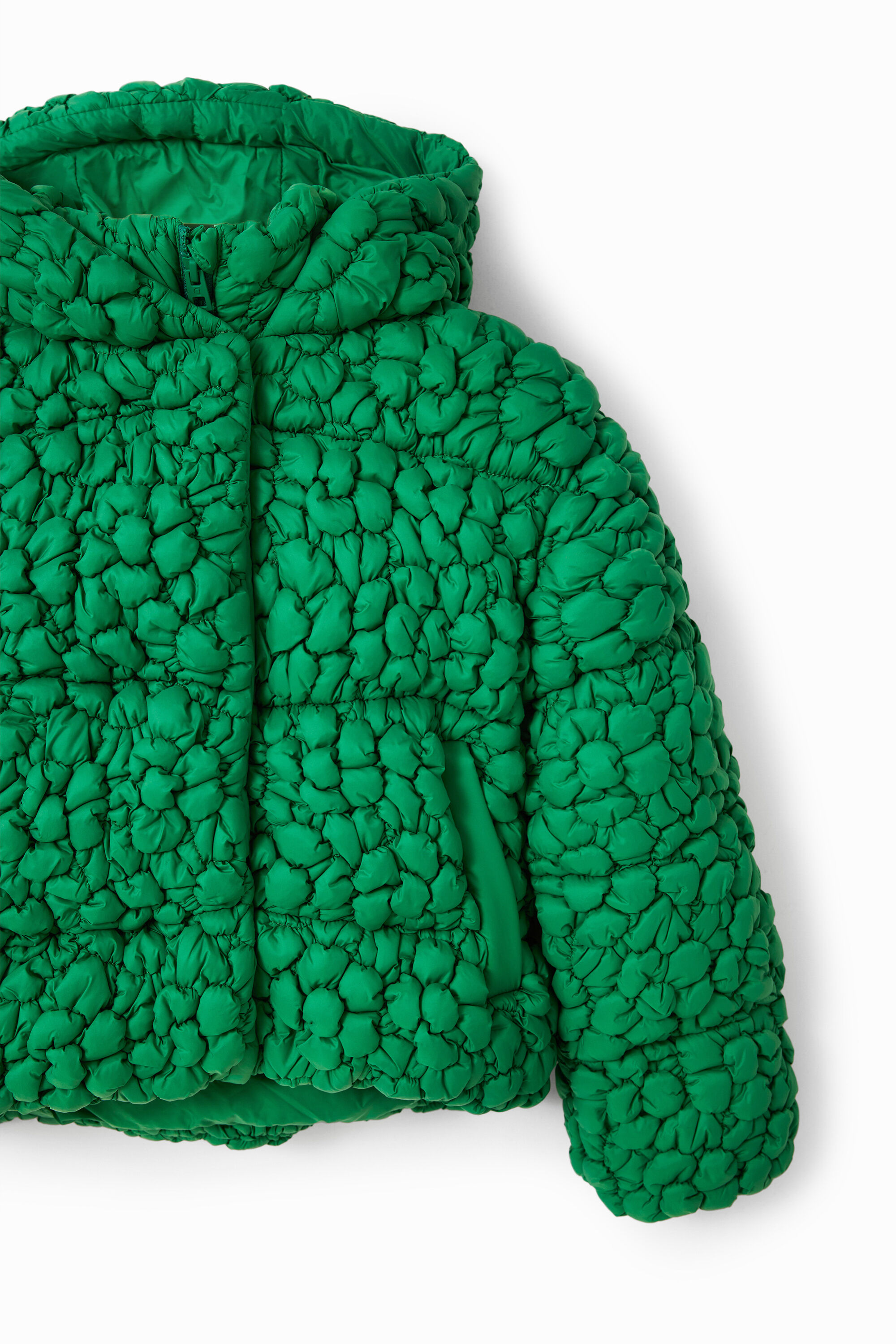 Chaqueta acolchada textura