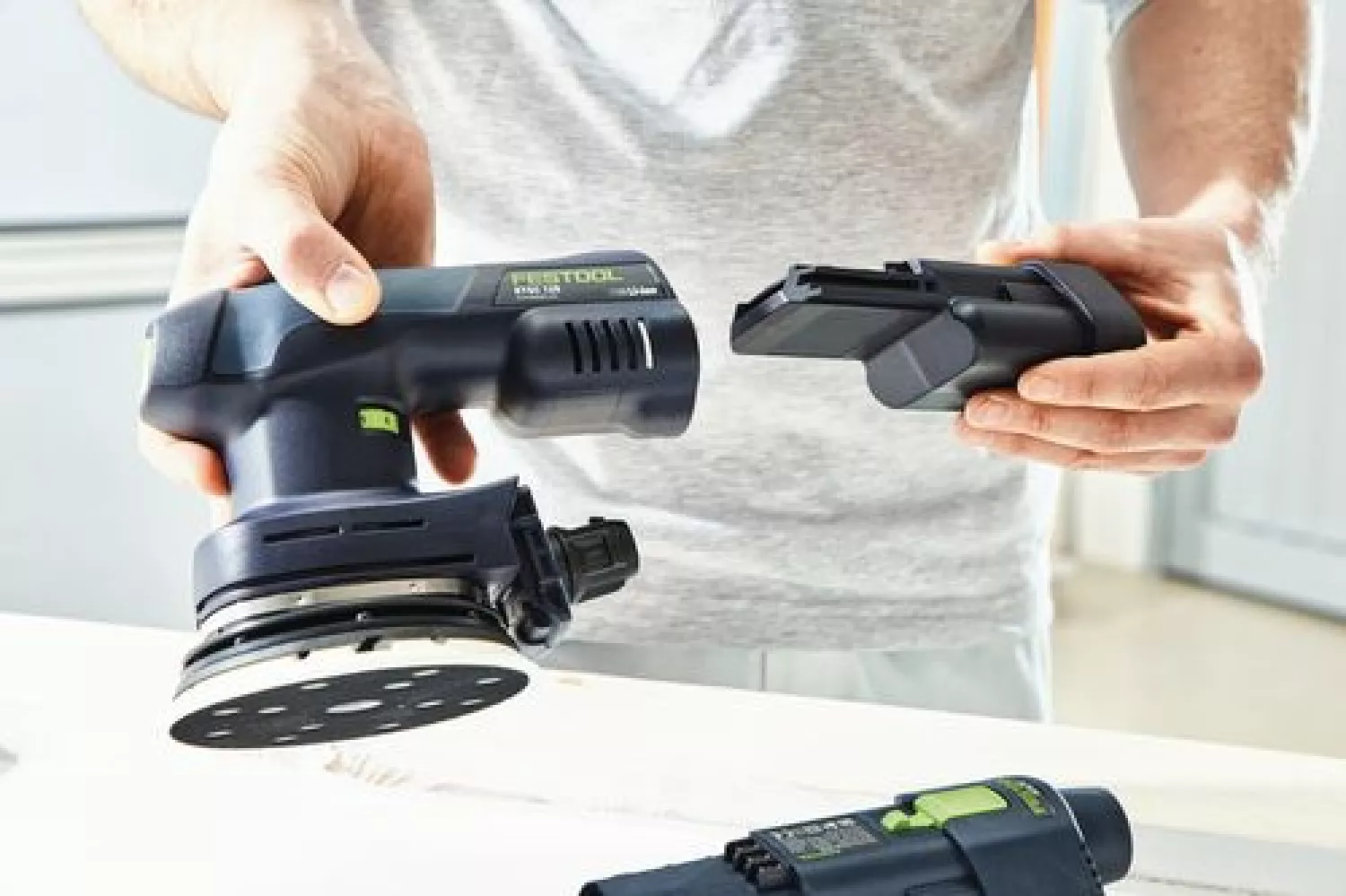 Festool ETSC 125-Basic ERGO 18V Li-Ion accu Excenterschuurmachine in systainer - met 3.1Ah accu