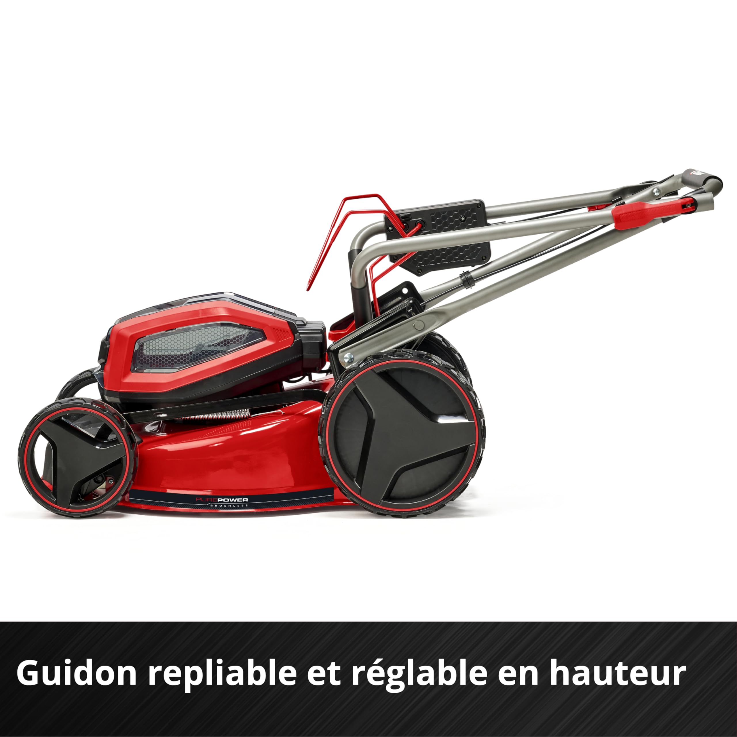 Einhell Professional Tondeuse à gazon sans fil GP-CM 36/47S Li BL (4x4,0Ah) Power X-Change (36V, moteur Brushless, Coupe à 47cm, Bac de 65L) Livré ave