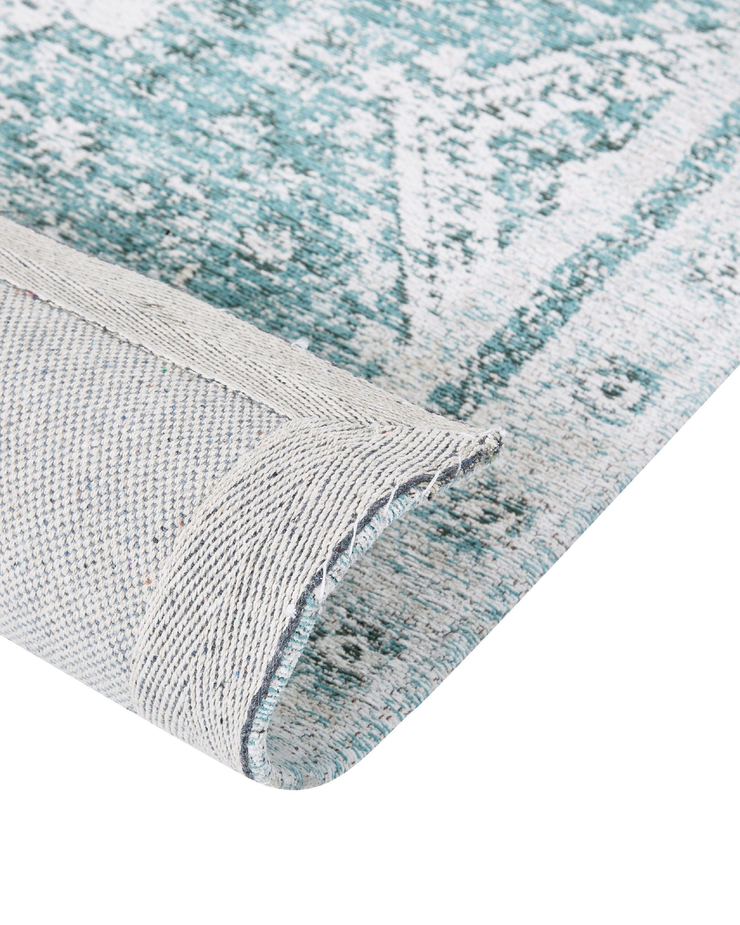 Vloerkleed FULLA Mintgroen 160 x 230 cm Katoen
