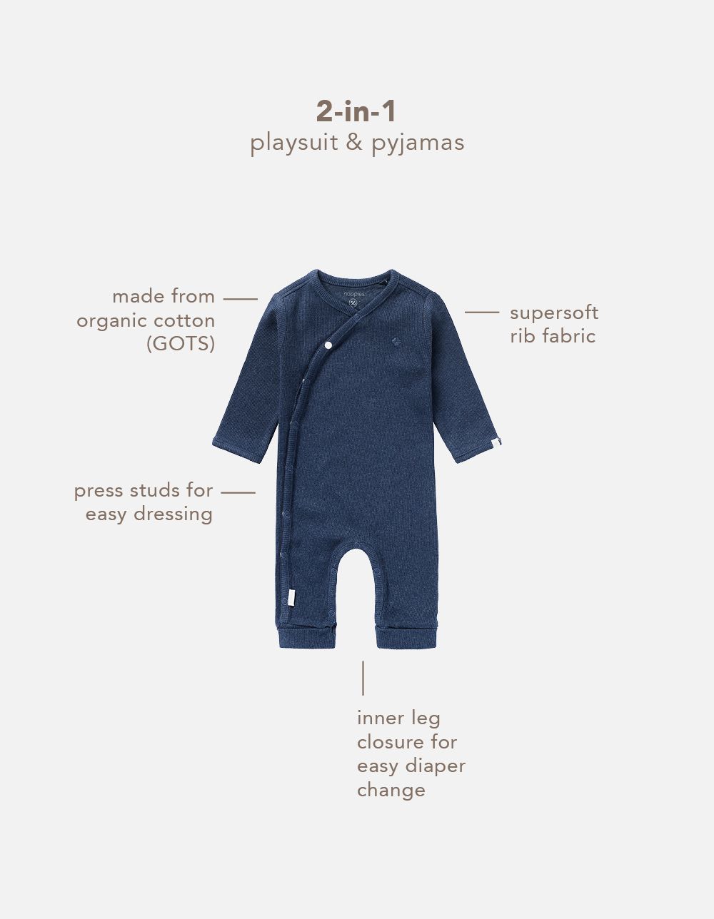 Noppies Newborn Boxpak Nevis - Navy Melange