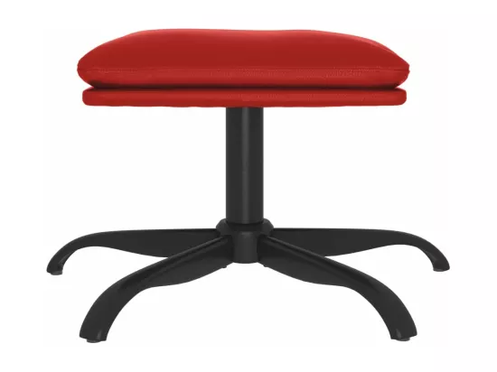 Repose-pied Rouge bordeaux 60x60x36 cm Similicuir