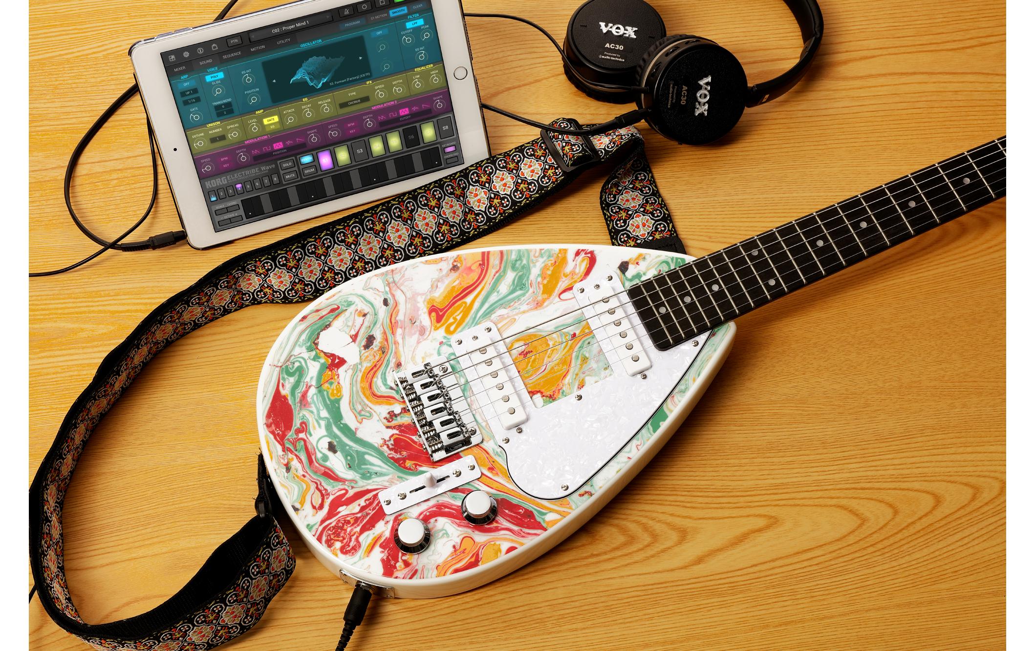 E-Gitarre Mark III Mini – Marrble<br>E-Gitarre mit 3/4-Korpus und kurzer Mensur