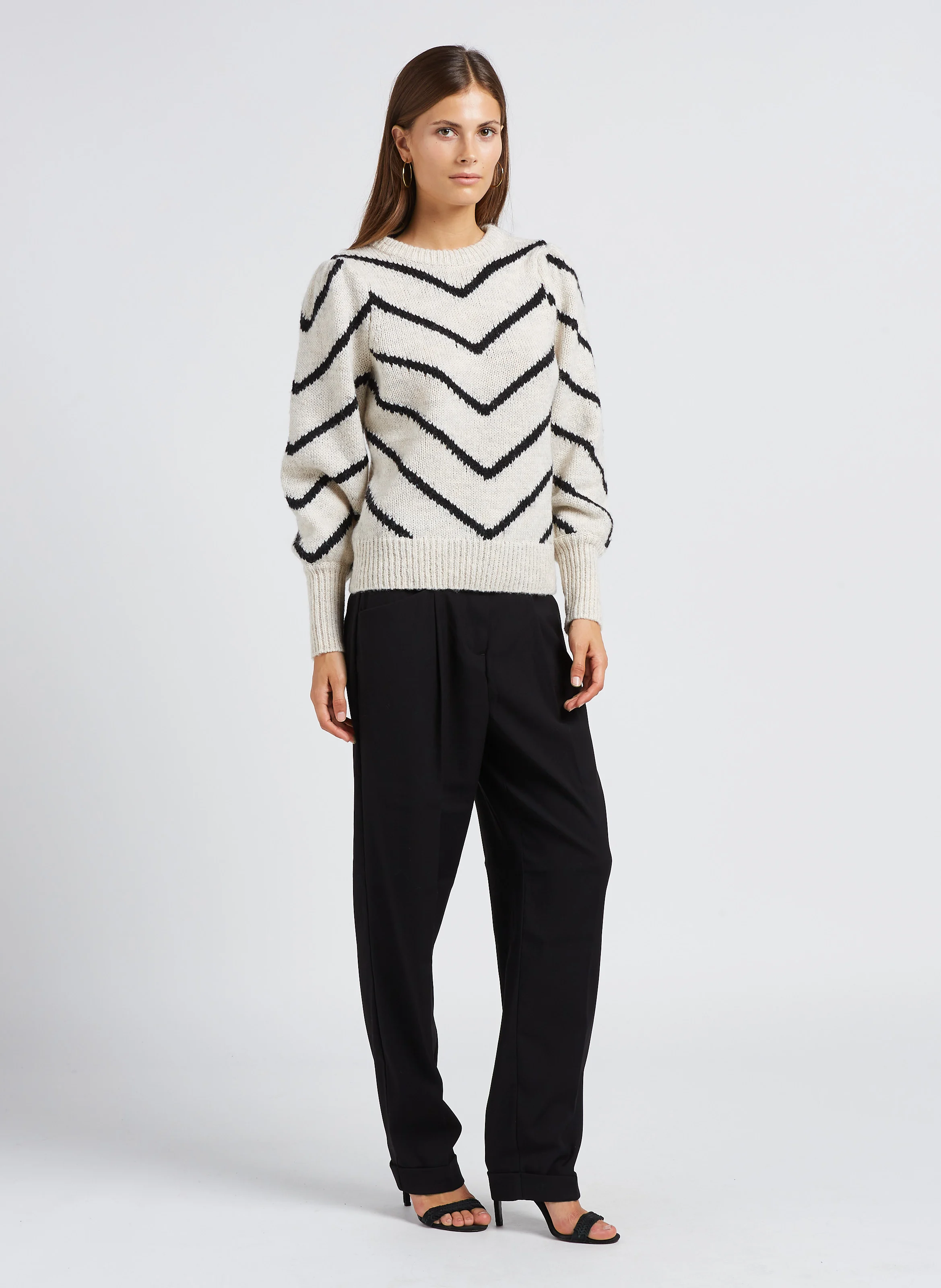 SARINA - Pantalon large| Noir