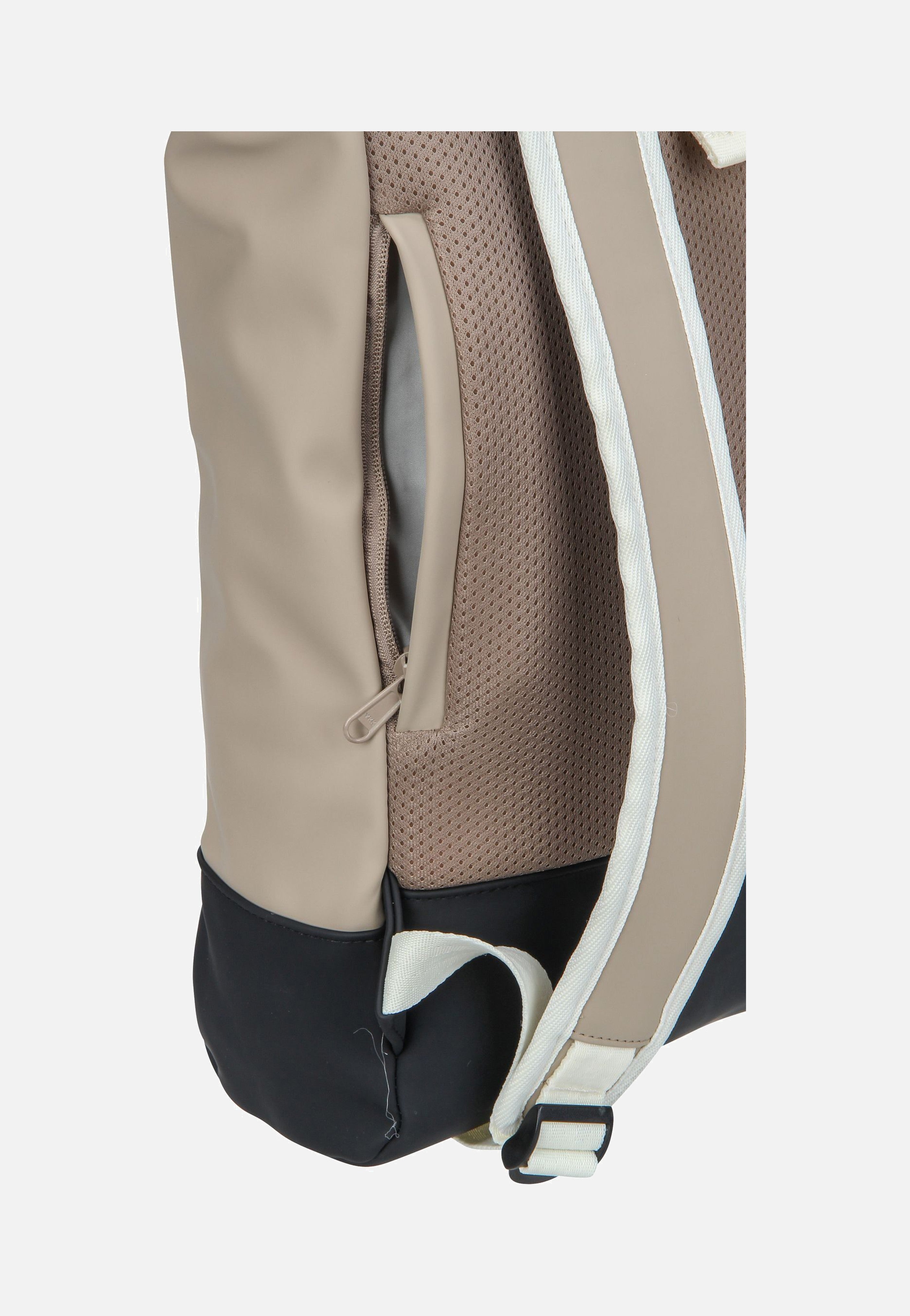 Harvey Beige-Grau - Rolltop Rucksack