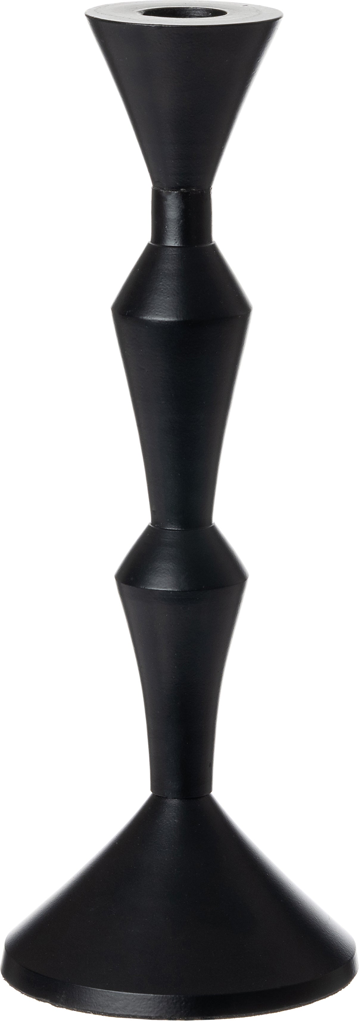 Intratuin kandelaar Elija zwart D 10 H 25,5 cm