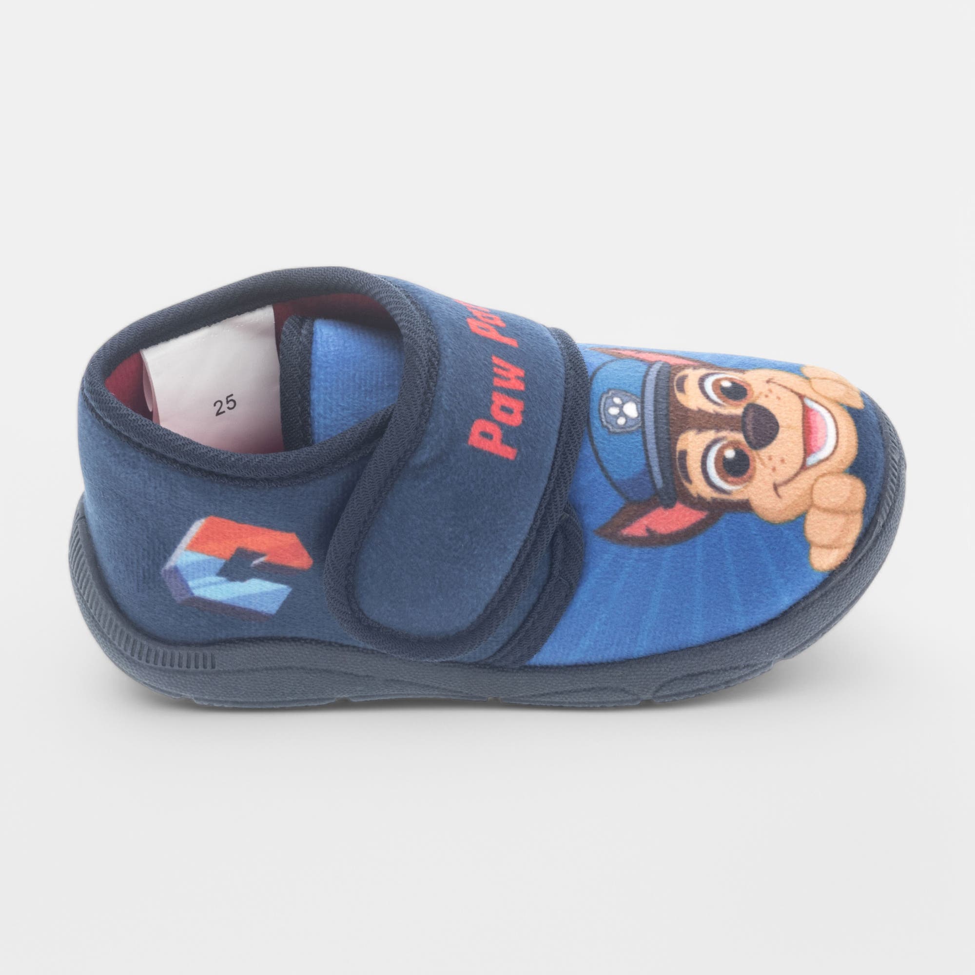 Pantoufles attaches velcros Garçon bleu marine