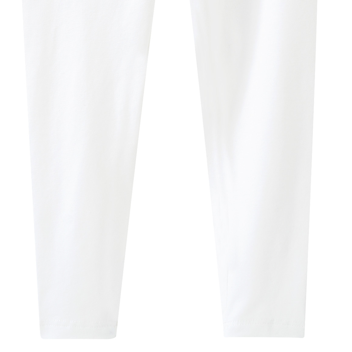 Topolino Mädchen Leggings unifarben weiss