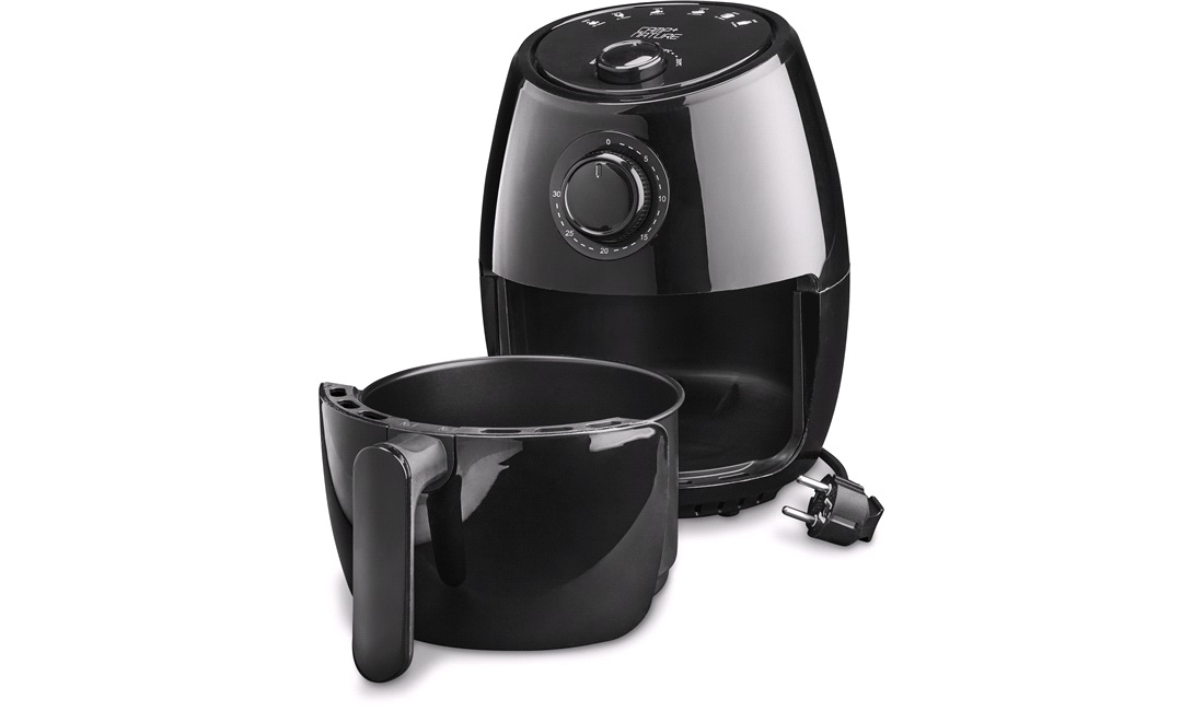 Airfryer med timer, 1000W, 2 l.