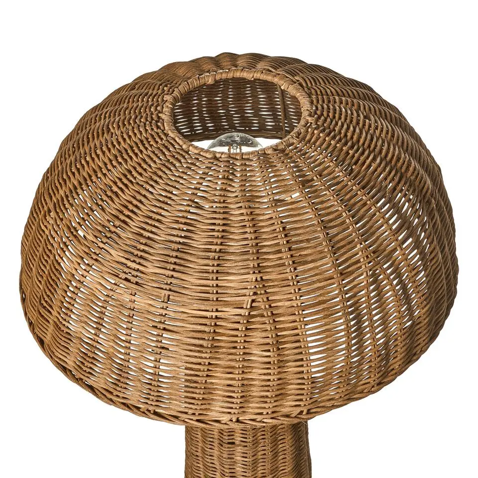ALERO - Staande lamp - Bruin - Rotan