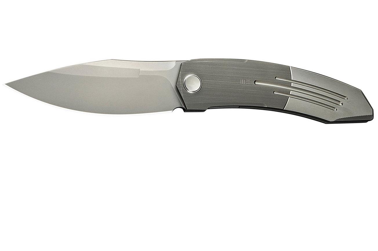 WE Knife Sine WE23069B-2 Stonewash M390, Wave Gray Titanium, zakmes