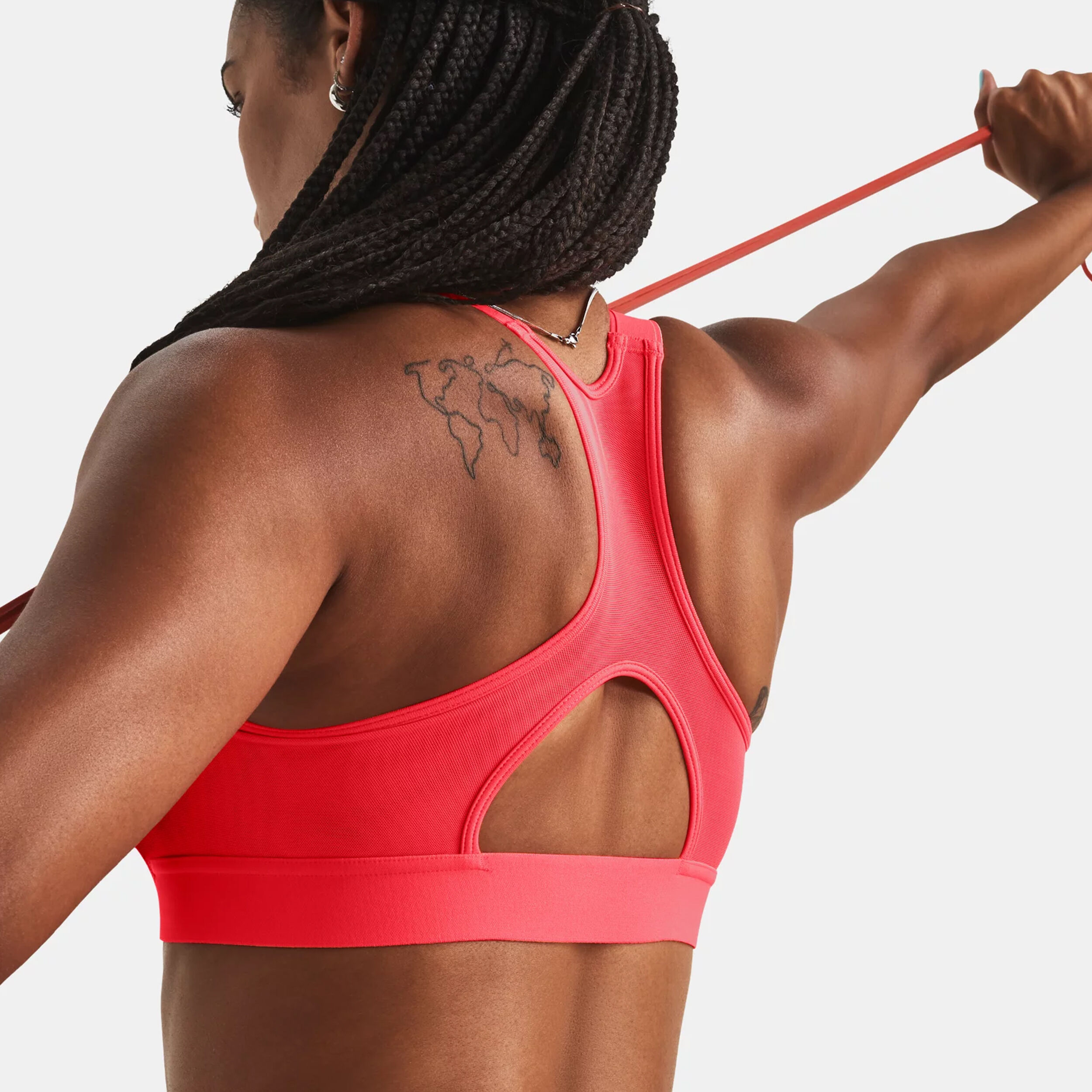 Under Armour Heatgear High Soutien-gorge Sport Femmes - Corail