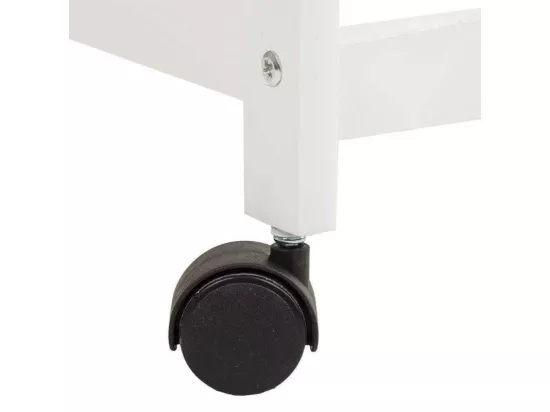 Chariot de cuisine en pin et blanc dm