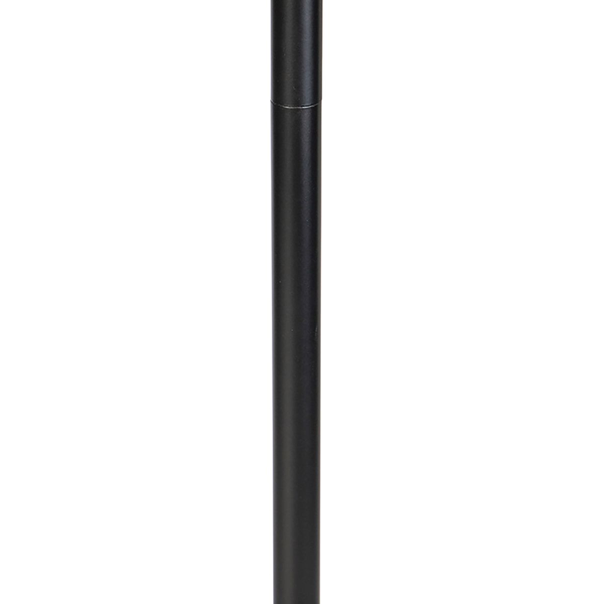 Vloerlamp zwart met kap licht bruin 50 cm - Simplo