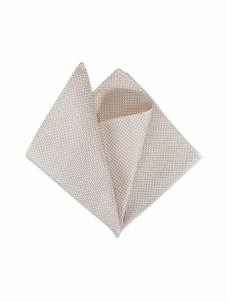 SEIDENFALTER Geschenkset - Fliege und Stecktuch  creme