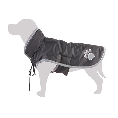 Capa de chuva preta Arquivet para cães