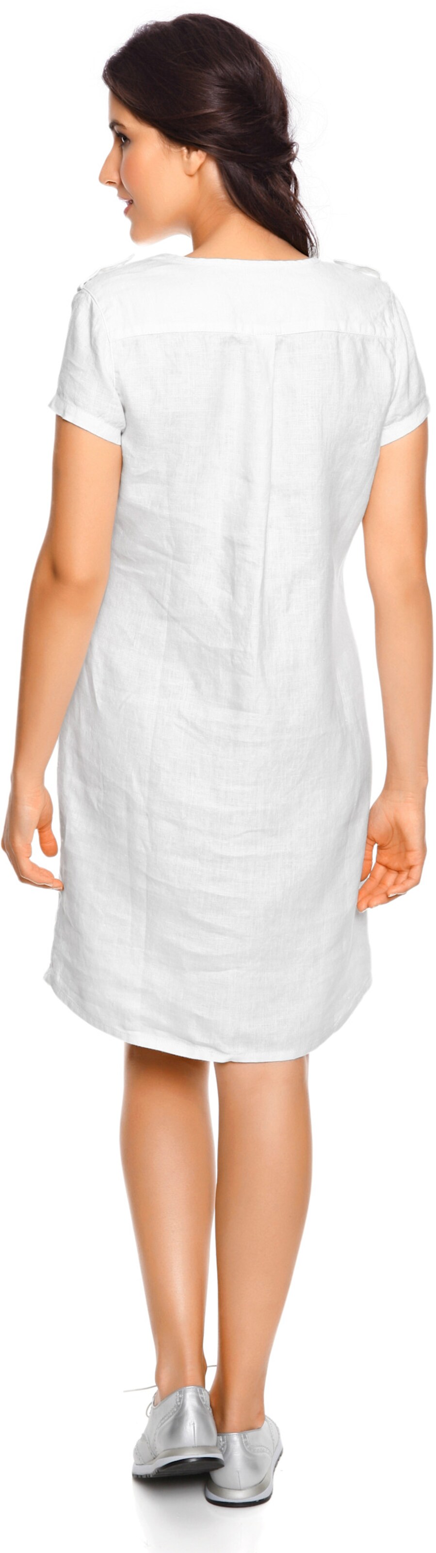 heine Leinenkleid in weiß