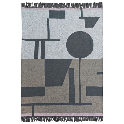 Mette Ditmer Bauhaus Plaid, Latte, 127x185 cm