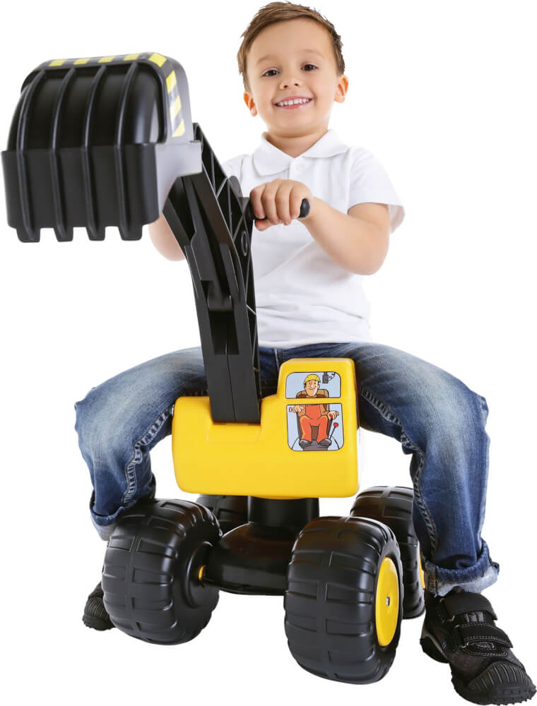 Sitzbagger Mobby Dig 100 kg, Kunststoff, ab 36 Monate - 6 Jahre