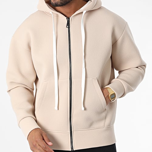 Veste Zippée Capuche UY912 Beige