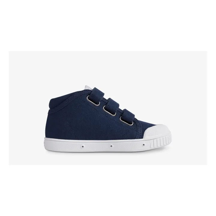 Spring Court Baskets Montantes Scratchs B2 Canvas | Bleu marine