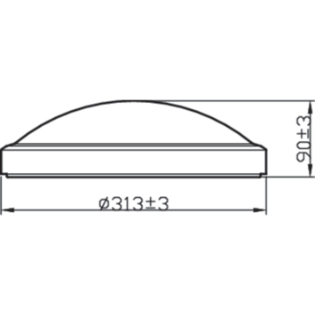 Philips badkamer LED plafondlamp Doris 1x17W 2700K wit