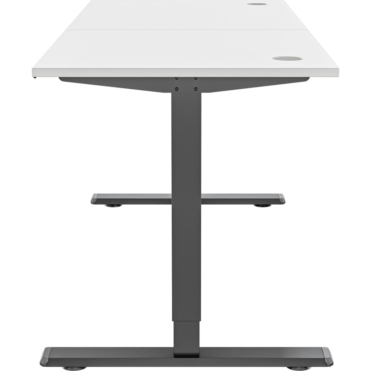 Piranha E-Base 140 høydejusterbart skrivebord (sort/hvit)