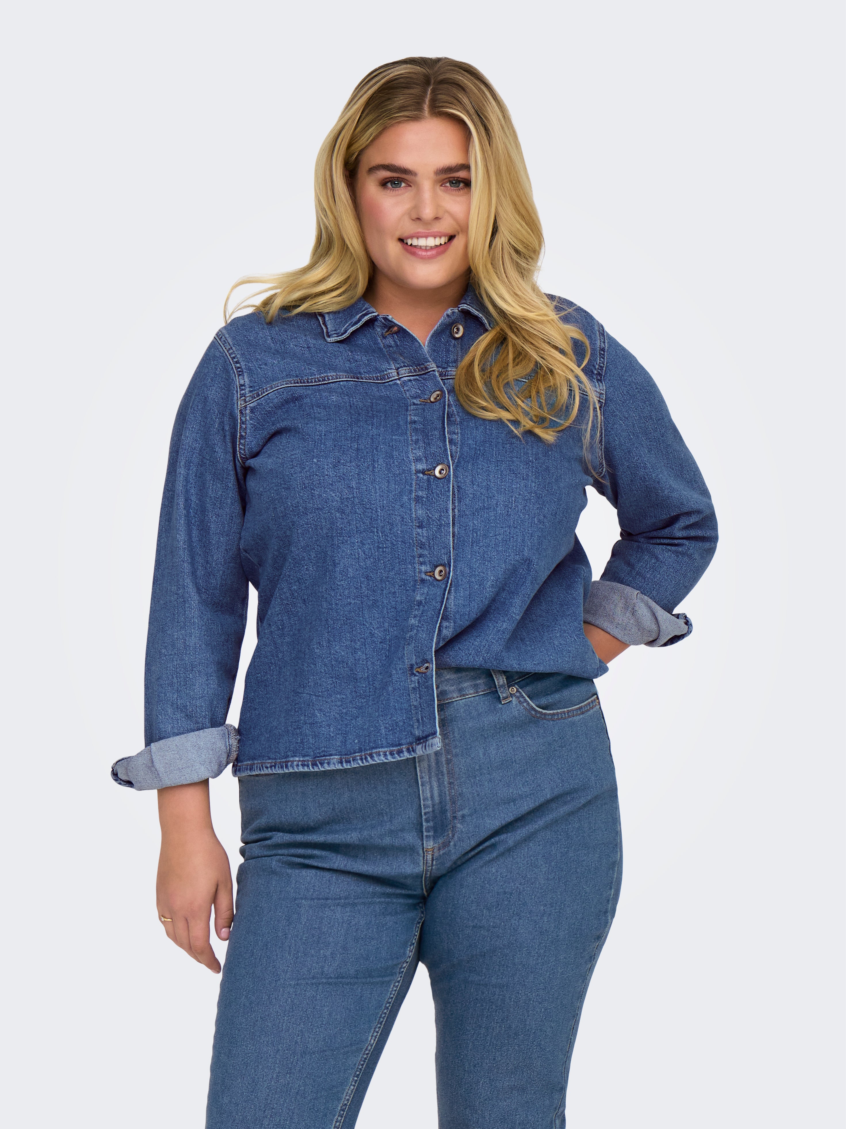 CARKIMBERLY Jeanshemd Medium Blue Denim