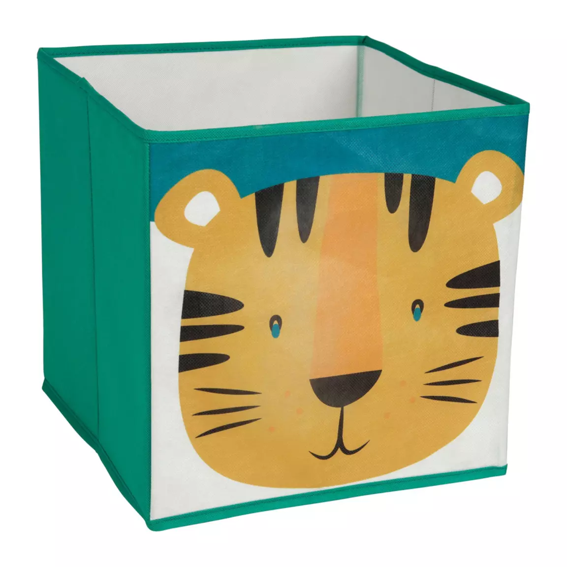 Panier de rangement enfant (29 x 29 cm) Tigre Vert