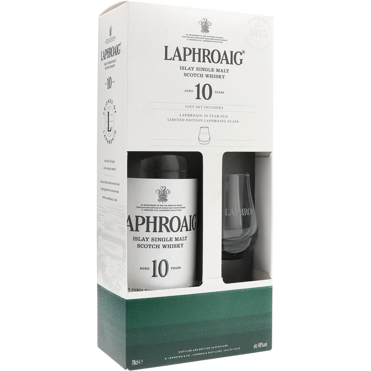 Laphroaig 10 Years Cadeaupakket Met Glas 70 cl