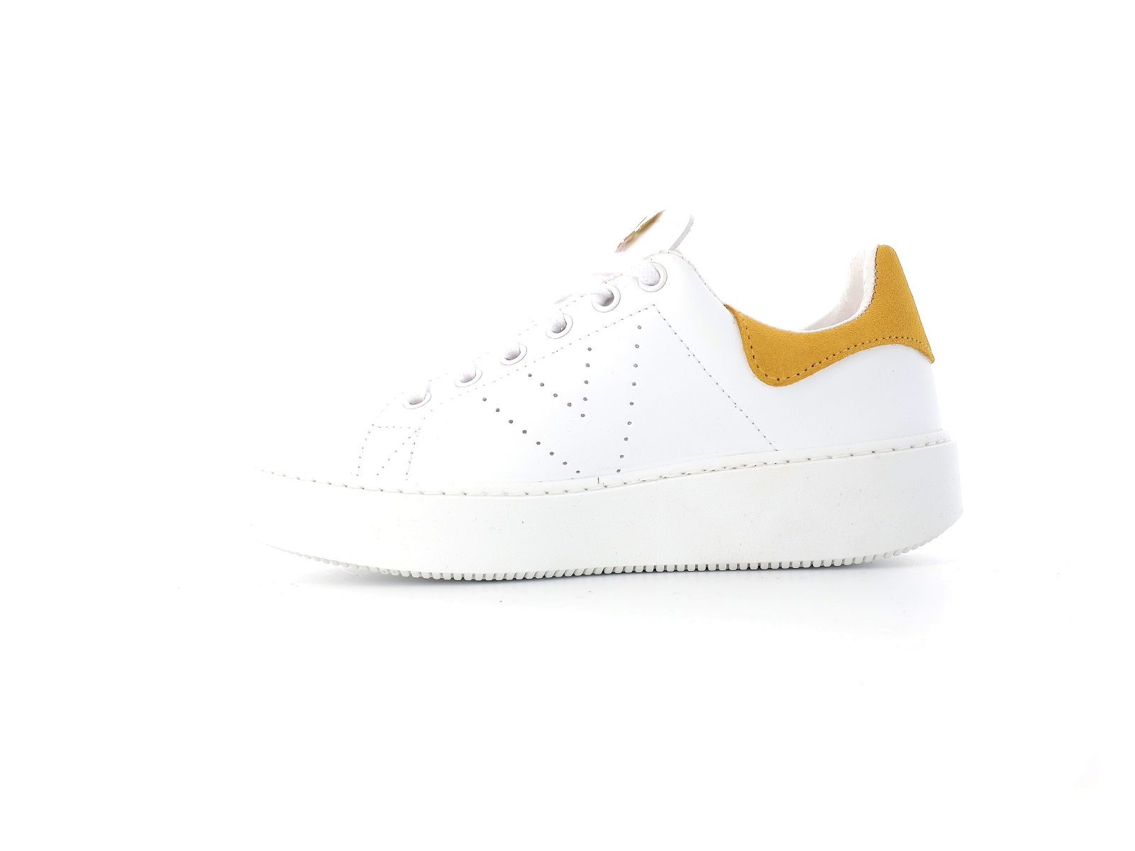 Victoria-1260149 Cuir Blanc-Jaune