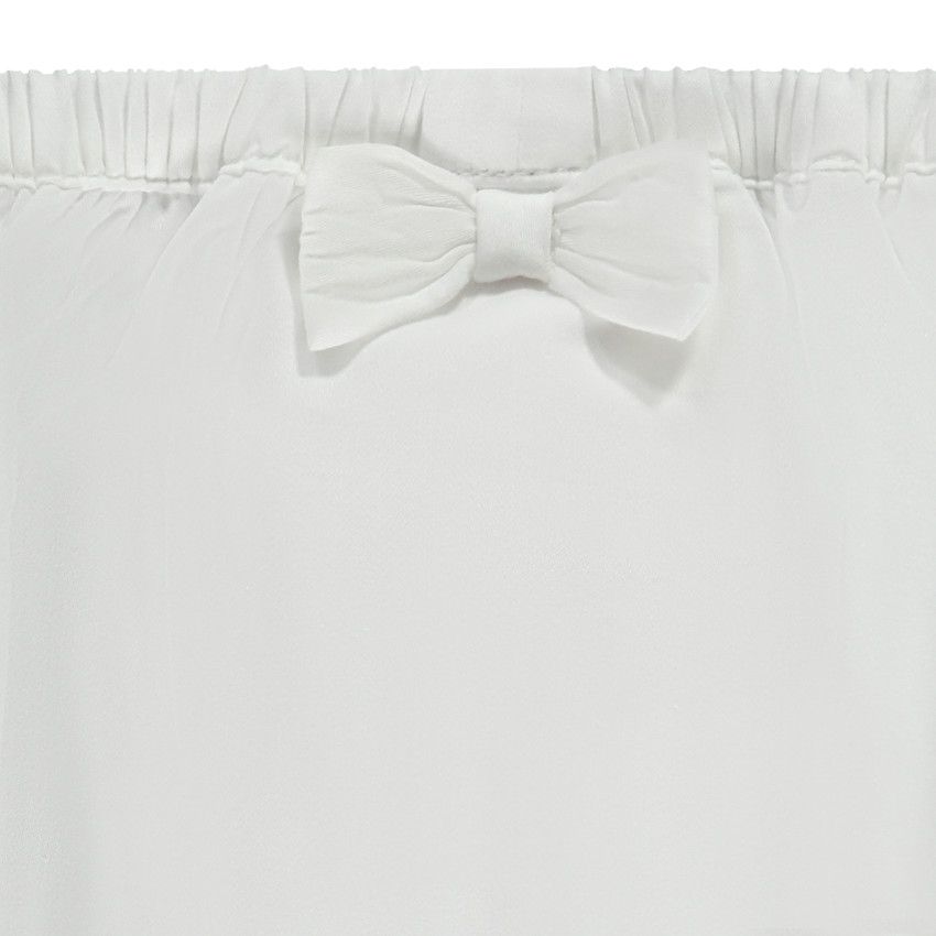 Ensemble de cérémonie 2 pièces robe + bloomer pour bébé fille - Ecru