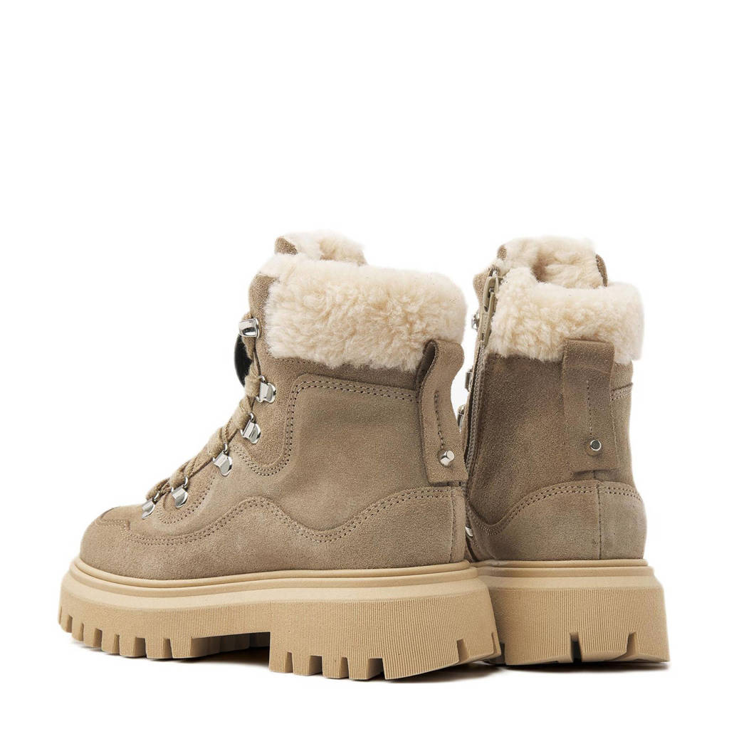 Nubikk Fae Montagne JRsuède veterboots taupe