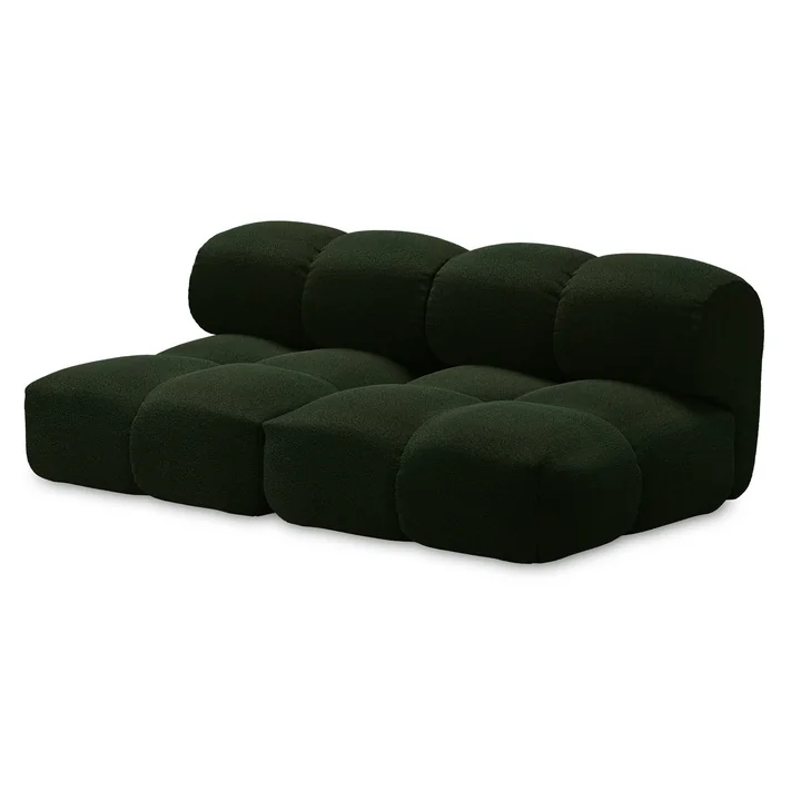 OUT Objekte unserer Tage - Sander 02 2.5-Sitzer Sofa, moosgrün (Hug Me 032 by Chivasso)